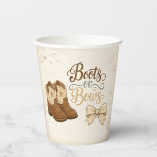 Gobelets En Papier Boots and Bows Paper Cup