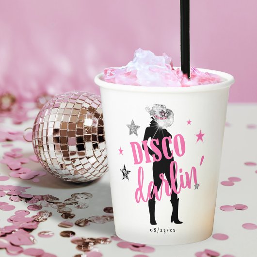 Gobelets En Papier Boots 'n Bling Bachelorette Disco Darlin' ID925