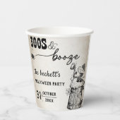 Gobelets En Papier Booze Ghost Halloween Party (Recto)