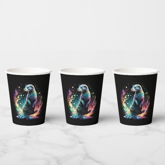 Gobelets En Papier Bord Spectrum : Les Otter Glow (Multi)