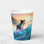 Gobelets En Papier Bordure Collie Beach Plage Plage Plage de surf Pei (Verso)