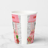 Gobelets En Papier Bordure Collie Chien Saint Valentin Baiser Booth (Droite)