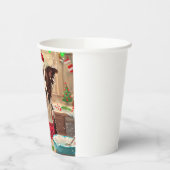 Gobelets En Papier Bordure Collie Gîtes : Noël festif (Gauche)