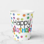 Gobelets En Papier Boston Terrier coupe d'anniversaire de papier Mira (Recto)