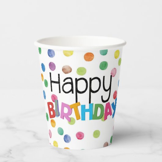 Gobelets En Papier Boston Terrier coupe d'anniversaire de papier Mira (Recto)