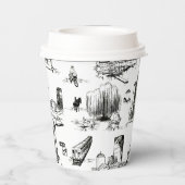 Gobelets En Papier Boston Toile (Verso)