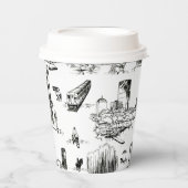 Gobelets En Papier Boston Toile (Recto)