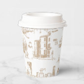 Gobelets En Papier Boston Toile Red (Droite)