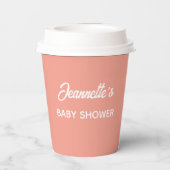 Gobelets En Papier Botanical Peach Party (Verso)