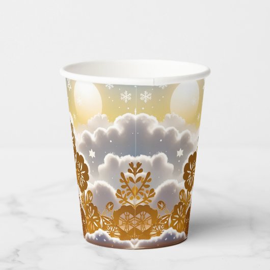 Gobelets En Papier Botanical Winter Wonderland (Droite)