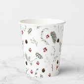 Gobelets En Papier Botanique d'hiver (Verso)