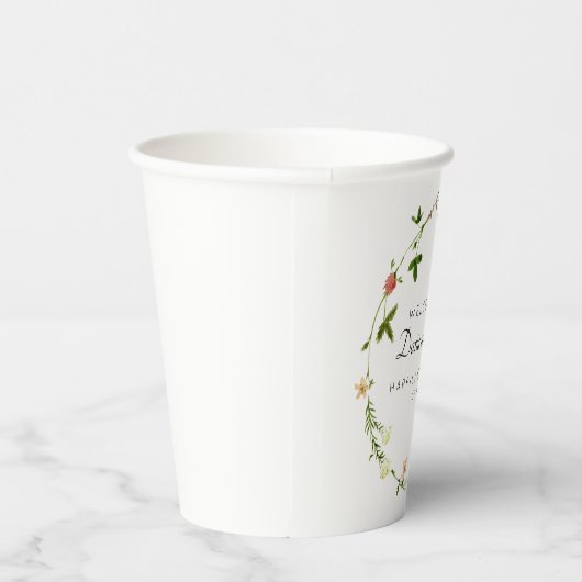 Gobelets En Papier Botanique Floral Beveral Tasses Papier (Droite)