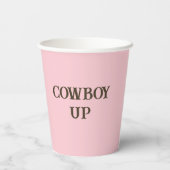 Gobelets En Papier Botte Lilac Cowboy moderne Western Boot (Verso)