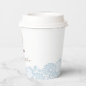 Gobelets En Papier Bottes & Bouteilles Blue Cowboy Baby shower occide (Verso)