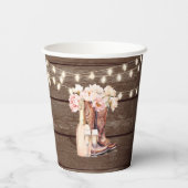 Gobelets En Papier Bottes Russe FÊTE DES MARIÉES de Merci Cowgirl (Verso)