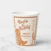 Gobelets En Papier Bottes rustiques et tasse en papier à Fête des mar (Verso)