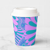 Gobelets En Papier Boucle rose et Turquoise (Droite)