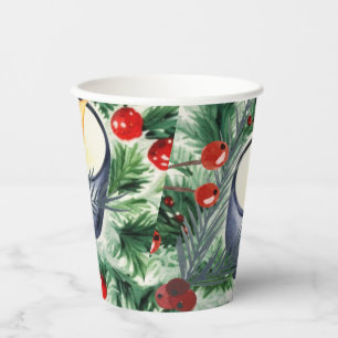 Gobelets En Papier Bougie de Noël