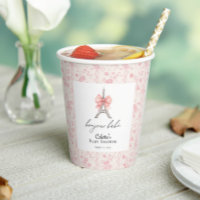Boujour Bebe Paris Toile Baby shower rose