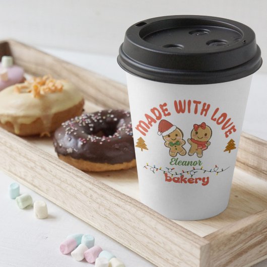 Gobelets En Papier Boulangerie de Noël