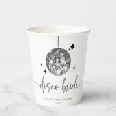 Gobelets En Papier Boule De Disco Argentée Mariée De Mariage Enterrem (Verso)