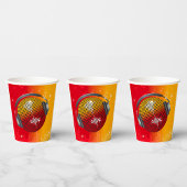 Gobelets En Papier Boule Disco Étincelante