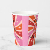 Gobelets En Papier Boule Disco Retro Personnalisée Bachelorette (Droite)