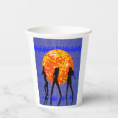 Gobelets En Papier Boule Orange Disco (Recto)