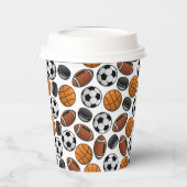 Gobelets En Papier Boules de sport (Gauche)