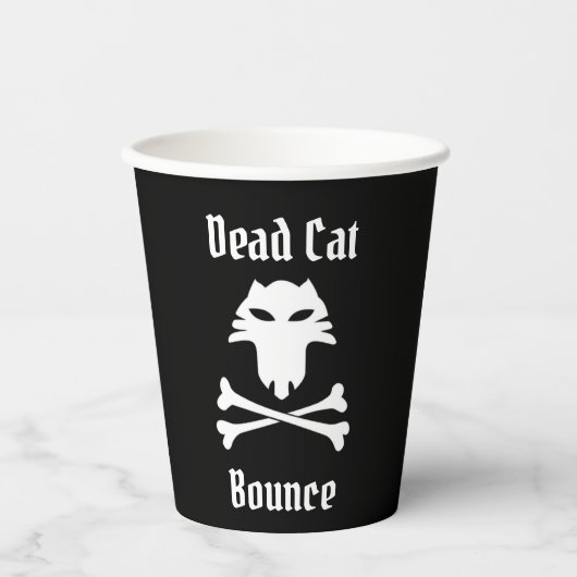 Gobelets En Papier Bounce de chat mort (Recto)