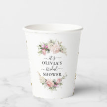 Bouquet de fleurs Fêtes des mariées Cups en papier