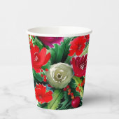 Gobelets En Papier Bouquet de Noël (Gauche)