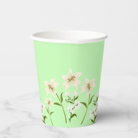 Gobelets En Papier Bouquet fleur sauvage simple mariage fleurie (Droite)