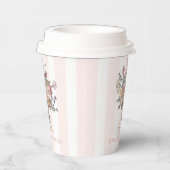 Gobelets En Papier Bouquet Floral Frais du Marché Fête de Mariage (Droite)