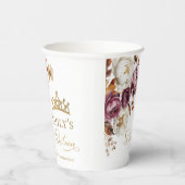 Gobelets En Papier Bourgogne Automne Automne automne Floral Sweet 16 (Droite)