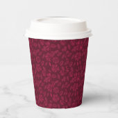 Gobelets En Papier Bourgogne Floral Vintage (Gauche)