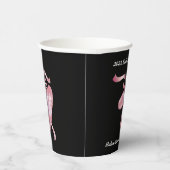 Gobelets En Papier Bouteille en Ballet Noir et Rose Chaussures Danse  (Droite)