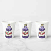 Gobelets En Papier Bouteille Violette De Poison