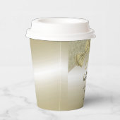 Gobelets En Papier Bow or romantique et Parties scintillant 50e Maria (Droite)