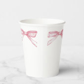 Gobelets En Papier Bow rose (Droite)