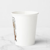 Gobelets En Papier Bow Wavy Border Photo 1er anniversaire (Gauche)