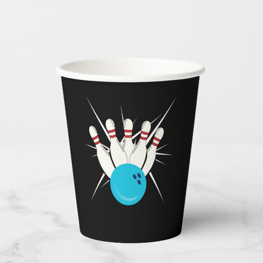 Gobelets En Papier Bowling Bliss (Recto)