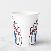 Gobelets En Papier Bowling Design Paper Cup (Gauche)