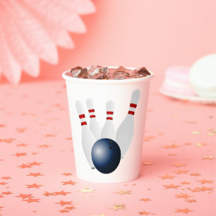 Gobelets En Papier Bowling fête d'anniversaire 