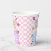 Gobelets En Papier Bowling Party Preppy Varsity Patch Anniversaire fê (Droite)