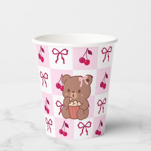 Gobelets En Papier Bows & Bears Paper cups (Recto)