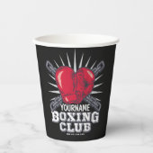 Gobelets En Papier Boxer champion de course (Recto)