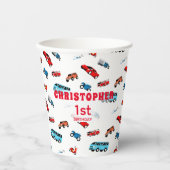 Gobelets En Papier Boy Birthday Party (Recto)