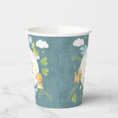 Gobelets En Papier Boy Dinosaur 1st Birthday Party One-A-Saurus (Gauche)