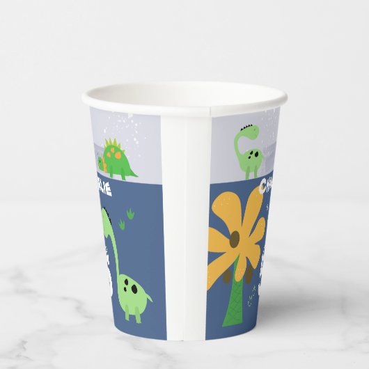 Gobelets En Papier Boy Dinosaur Jurassic fête d'anniversaire (Droite)